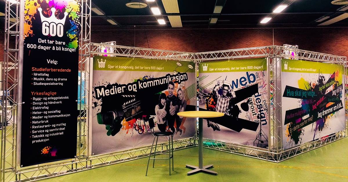 Messestand i Trondheim Spektrum