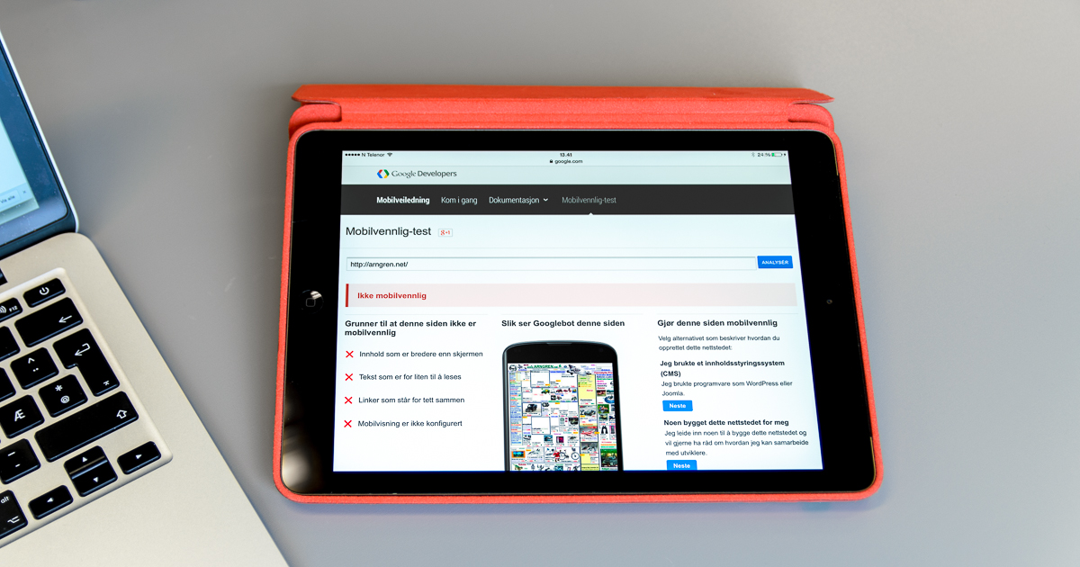 Google gir mobilvennlige sider fortrinn