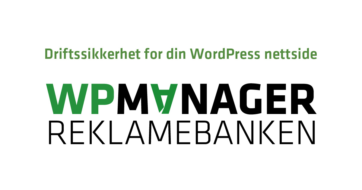 WPmanager – driftssikkerhet for din WordPress nettside