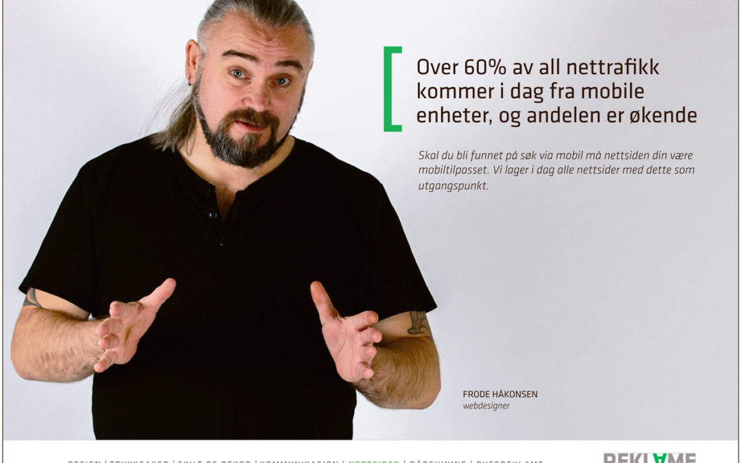 Over 60% av all nettrafikk kommer i dag fra mobile enheter