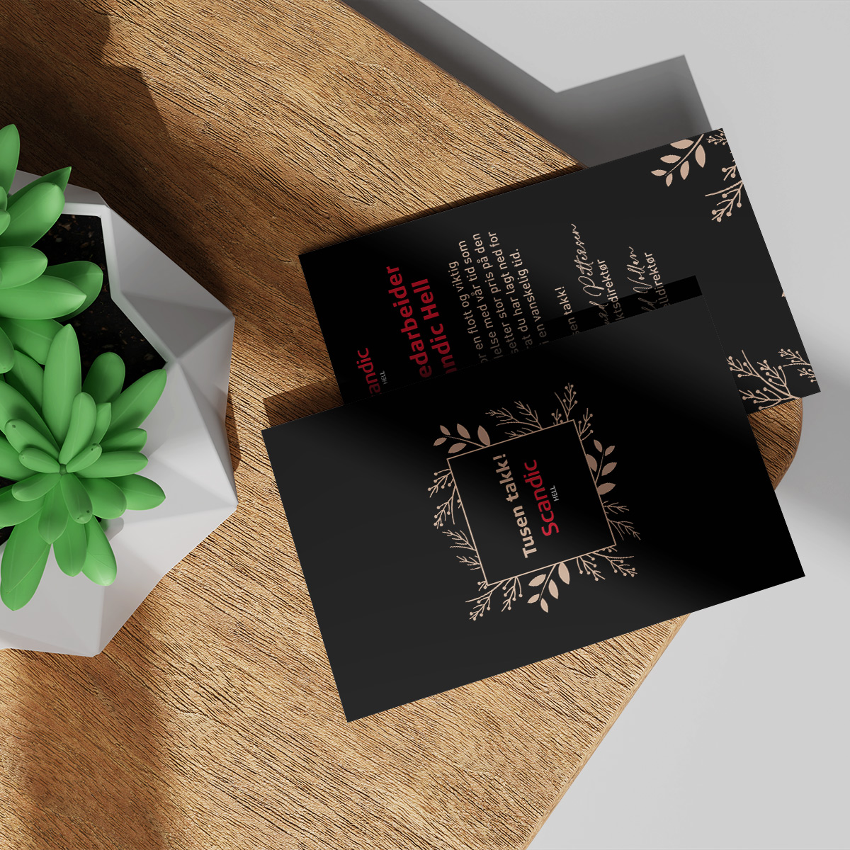 Vi produserte kort for Scandic Hell