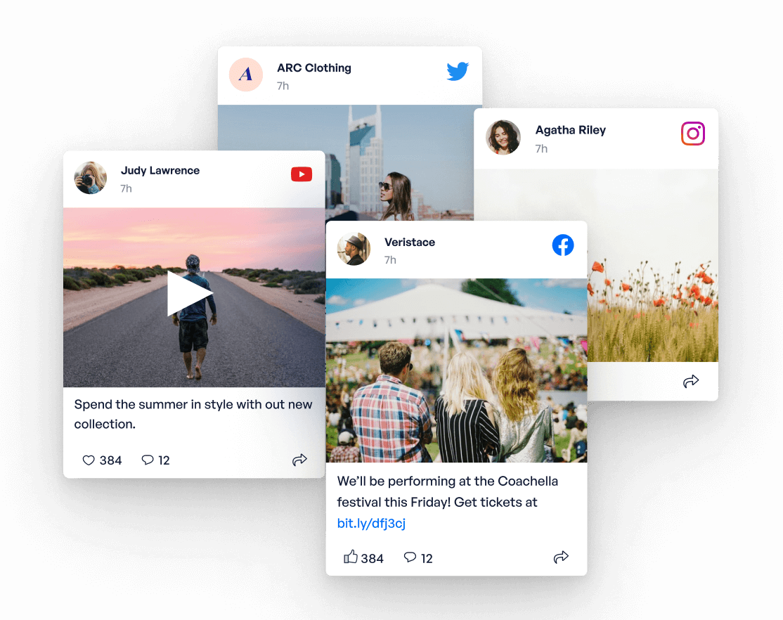 Få en dynamisk feed fra sosiale medier på nettsiden din