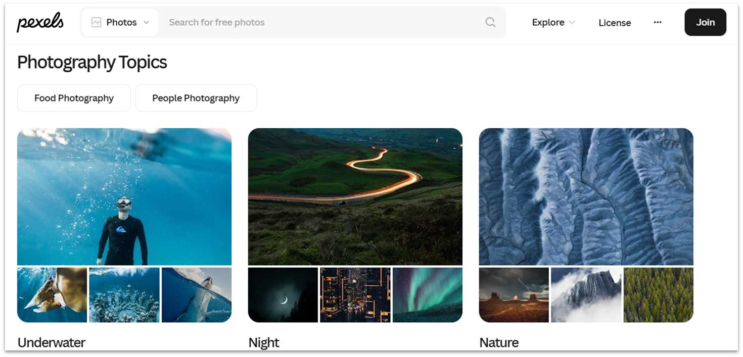 Pexles - Flotte utvalgte samlinger.