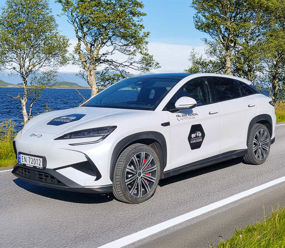 Bilfoliering for Auka fra Reklamebanken